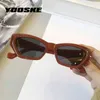 Yoogke 2021 Mała Rama Okulary Kobiet Moda Cat Eye Sun Glasses Men Retro Marka Design Wild Street Eyewear UV400