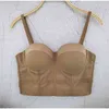 S M L XL 2XL 3XL Moda Mesh Push Up Bralet Kadın Korse Büstiyer Sutyen Gece Kulübü Parti Seksi Kırpılmış Üst Yelek Artı Boyutu AW514 210714