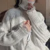 Pullover 가을 겨울 코트 Soild Sweet Hooded Women Harajuku 느슨한 캐주얼 따뜻한 후드리스 숙녀 양털 플란넬 여성 210427