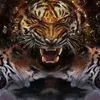 Custom 3D Photo Wallpaper Tiger Poster Wall Painting Retro Bar Restaurant Living Room Bedroom Mural Papel De Parede