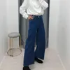 Женщина джинсы высокая талия одежда джинсовая одежда темно-синяя уличная одежда старинные качества мода хараджуку прямые брюки 210520