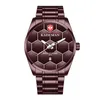 Kademan Brand High Defition Luminous Mens Watch Quartz Calendars Watches Simple Football Texture Masculine Wristwatches301a