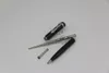 The Various Styles Ballpoint Pen Black body With Silver Snake Trim 7 color School Office Stationery Writing Pens perfect Gift240d