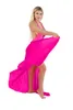 Womens Fashion Plain Swimsuit Cover Ups Beach Bikini Swimsuit Womens Cover Up Wrap Maxi Skirt 4 Colour Select Size (S-2XL) (Skirt only, top