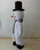 Costume de mascotte de bonhomme de neige d'Halloween Personnage de dessin animé de haute qualité Carnaval Unisexe Adultes Outfit Robe de fête d'anniversaire de Noël