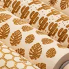 New Style Leaf Bee Hive Cactus Christmas Embossing Rolling Pin Baking Cookies Biscuit Fondant Cake Dough Engraved Wood Roller 210401