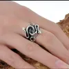 Drop Jewelry Nature Born Killers Men S925 Sterling Sliver Animal Snake Ring Size 7~12 for Adult Gift