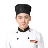 Kitchen restaurant working hotel waiter chef hats cake men and women pleated mushroom hat