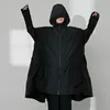 Sommar Mode Kvinnor Kläder Hoodies Zippers Batwing Sleeves Loose Pleated Pokcet Stor storlek Windbreaker WP68301 210421