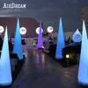 Fabrieksprijs Bruiloft Decoratie LED Inflatables Cone Opblaasbare Klauw Pijler Ox Horn Lamp te koop