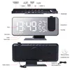 LED Digitale Wekker Horloge Tafel Elektronische Desktop Clocks USB Wake Up FM R Time Projector Sze Functie 2 220311