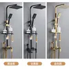 Bathroom Shower Sets Set Faucet Copper Thermostat Digital Display Multifunctional Hand Sprinkler Household Rain Device