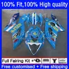 Carénages de moulage par injection pour SUZUKI GSX-R1000 GSXR1000 K5 2005-2006 Carrosserie 26No.06 GSXR 1000 RIZLA Blue CC 1000CC 05 06 GSXR-1000 2005 2006 Bodys OEM de moto