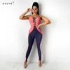 Esportes Combinações apertadas TRAF Macacão Womens Jumpsuit Calças de verão Club Stuffits Bodies Roupas de Dungarees Streetwear P134735W 210712