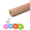 Professional Kitchen Rolling Pin Non Stick Roller with Removable Thickness Measuring Rings Adjustable Size Guides Roll T 211008