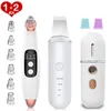 Pulizia della rimozione di punti neri Vacuum Ultrasonic Skin Scrubber Mini Nano Vapore facciale Pimple Face Aspirazione Punti neri