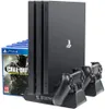 PS4 Slim pionowe ładowarki stojakowe z wentylatorem chłodzącym wielofunkcyjną pionową chłodną ładowarkę do Sony PlayStation 41507666