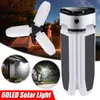 60LED SOLAR POWER FAN Lampa Vattentät Bärbar vikbar utomhus campinglampa