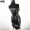 NXYSM Bondage Uyee Vrouwen Volledige Body PU Lederen Harnas Skrit Sexy Bondage Borst Been Strap Riem Kousen Clubwear Luxe Jurk Bretels 1126