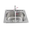 Rubinetto per lavabo pieghevole in rame con rotazione per barca per roulotte Rubinetto per acqua fredda pieghevole Cucina Bagno per camper Marine Deck Hatc ATV Parts209c