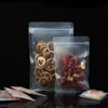 Frosted Plastic Zipper Bag Flat Bottom Matte Translucent Food Zips Pouch Wedding Party Birthday Gift Bags