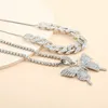 Necklace Diamond Pendant Rhinestone Chain Women039s Tennis Butterfly Crystal Jewelry1959321