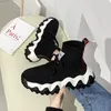 Frauen Stiefel Neue Frühling Sport Casual Socken Schuhe Joker Plattform Dicken Sohlen Schwamm Kuchen Schuh