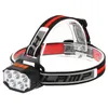 バイクライト充電式LEDヘッドランプウェービングセンサーヘッドライト防水ビルトイン強力なライトアウトドアヘッドランプ釣りキャンプ用
