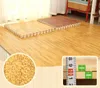 In Stock 6pcs/set EVA Foam Baby Play Mat Wood Grain Playmat Interlocking Exercise Gym Floor Waterproof Rug Crawling Mat 210724