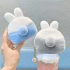 Cartoon Plush Rabbit Animals Coin Purse Cute Fur Wallet Girl Clutch Embroidered Bag Key Earphone Organizer Pouch Kids Gift