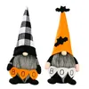 2 Stile Halloween festliche Partyzubehör mit Boo, gesichtsloser Puppe mit Fledermausgitter, spitzem Hut, Rudolph, stehend, Ornament C70814F