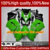 Motorcykel Fairings Kit för Kawasaki Green Flames Ninja 650R ER6 F 650 R ER 6 F ER6F 06 07 08 Bodywork 6NO.19 650R-ER6F 650-R 06-08 ER-6F ER 6F 2006 2007 2008 OEM ABS Bodys