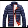Down Parkas Ytterkläder Coats Kläder Kläder Drop Leverans 2021 Mens Vinter Varm Polded Slim Jacket Skidsporter Snowsuit Rock Klättring Kort