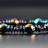 Bracelet magnétique en obsidienne de couleur, brins de perles, en plus de l'électricité statique, aide au sommeil, énergie Anti-fatigue, mode Trum22
