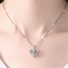 Korean Silver Necklace Female Clavicle Chain Rotating Lucky Grass Pendant Jewelry Creative Fashion Unique Accessories