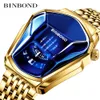 Novo Binbond Top Marca Luxo Relógio Militar Casual Cronógrafo Relógio de Relógio de Relógio De Moda Esporte Waterpoof Watch Men Gold Wrist Watches Man