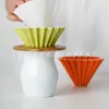 Origami Ceramic Coffee Dripper Hand Filter Cup Coffee Ceramic Cup Made in Japan Elegant Modern Giet over voor 1-2 / 2-4 Cups 210712