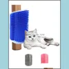 Suprimentos para gatos de gatos Garden de pet home Garden Groomer Wall Corner Mas Pente Remo￧￣o de Cabelos Ferramenta para Puppy de Kitten Long Long Fur JK2012PH D