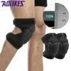 AOLIKES Thickening Open design Sports Knee Pads Brace Support Protect Knee Protector Kneepad rodilleras Football Volleyball M/L Q0913