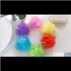 Brushes, Sponges Scrubbers Bathroom Accessories Home & Garden Drop Delivery 2021 Multi Colors 8G/15G/20G/30G Pouf Loofahs Nylon Brush Ball, M