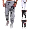 75% HOT SALES!!! Men Casual Jogger Number 7 Printed Letter Drawstring Sweatpants Trousers Pants H1223