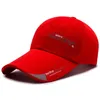 men snapbacks Quick Dry Mesh Baseball Hat Print Letter Ball Cap Adjustable Fishing Men's Cotton Workout Gorras Basketball red Hats