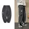 Hip Hop Cargo Spodnie Męskie Moda Harajuku Harem Pant Black Streetwear Joggers Sweatpant Multi-Pocket Casual Kobiety Męskie Spodnie Y0927