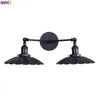 Duvar lambaları IWHD Siyah Retro Vintage Işık Armatürleri Merdiven Aydınlatma 2 Kafa Edison Led Işıklar Sconce Wandlamp Lamparas de Pared