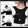 Tops & Tees Womens Clothing Apparel Drop Delivery 2021 Adjustable Posture Corrector Spine Back Support Belt Shoulder Brace Lumbar Correction