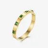 Enfashion Zirconia Crystal Manschett Armband Manchette Guldfärg Rostfritt Stål Bangle Armband för Kvinnor Armband Bangles 172001 Q0720