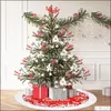 Kerstdecoratie Feestelijke Huis Gardtchristmas Tree Rok Party Xmas Bomen Bodemdecoratie Flanel Schort Rokken Festival Benodigdheden HW