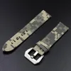Cinturini per orologi Cinturino impermeabile in tela Onthelevel 20/22mm Cinturino mimetico militare con fibbia in acciaio inossidabile # D281V