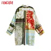 Women Vintage Flowers Print Oversized Kimono Long Sleeve Chic Female Casual Loose Shirt 5Z73 210416