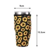 31 Ontwerp Afdrukken Herbruikbare 20oz Tumbler Houder Cover Tassen Iced Coffee Cup Sleeve Neopreen Geïsoleerde Mouwen Mokken Cups Waterfles Cover met Strap Handvat